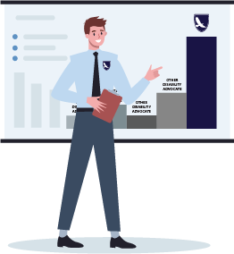 help with disability ssdi ssi claim man showing data graph